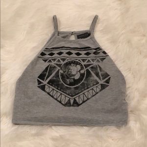 Grey halter